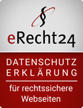 eRecht24-Siegel DATENSCHUTZERKLRUNG fr rechtssichere Webseiten